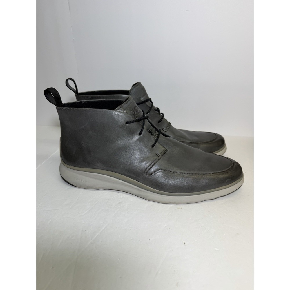 COLE HAAN 3.0 Zerogrand Chelsea‎ Gray Waterproof Leather Men's - Size 13M